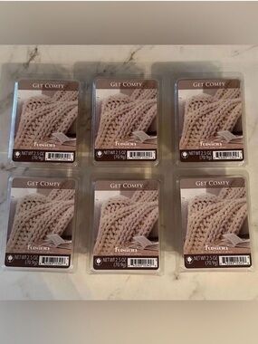 Fusion GET COMFY 2.5oz Scented Wax Melts Lot of 6 NEW
